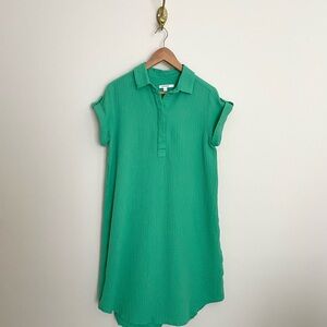 Chico’s green gauzey cotton dress